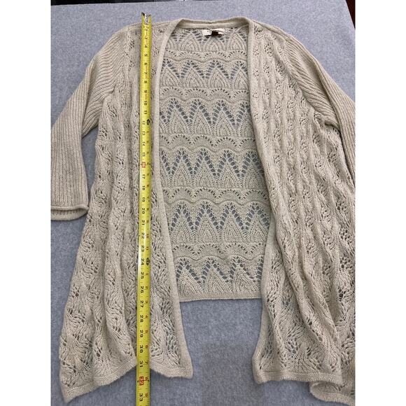 Women's Sonoma Cream Open-Knit Cardigan - Size XL - Picture 4 of 8